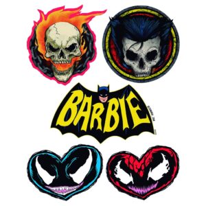 Sticker Vinil Adhesivo Ghost Rider Wolverine Barbie Venom Carnage