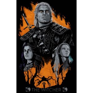 Poster The Witcher Foil Metalizado